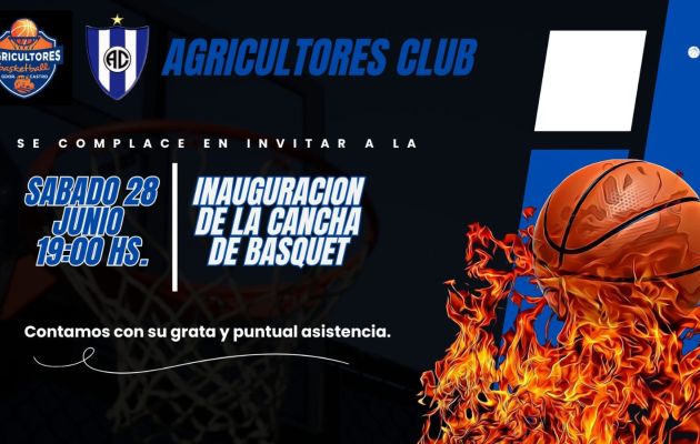 Agricultores inaugura su flamante cancha 