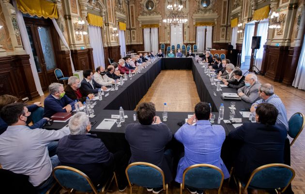 Salazar participó del encuentro con Kicillof y parte del Gabinete, en La Plata
