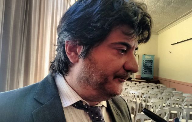Fiscal Marcelo Manso tras la charla. Foto: Visión Regional