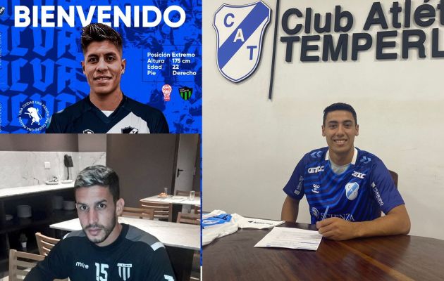 Gimnasia de Mendoza, con Matías Nouet, Temperley, con Francisco Nouet, y Alvarado de Mar del Plata, con Sebastián Ramírez, integran la Zona A