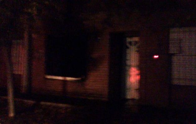 Vivienda afectada por el fuego. Foto: Visión Regional