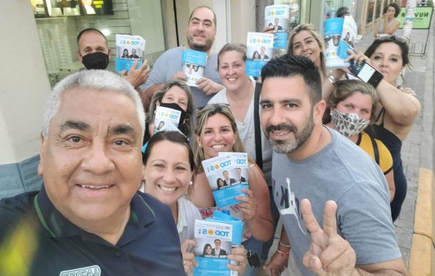 El Frente de Todos salió a la calle, casa por casa, con la boleta, y el intendente Salazar al frente