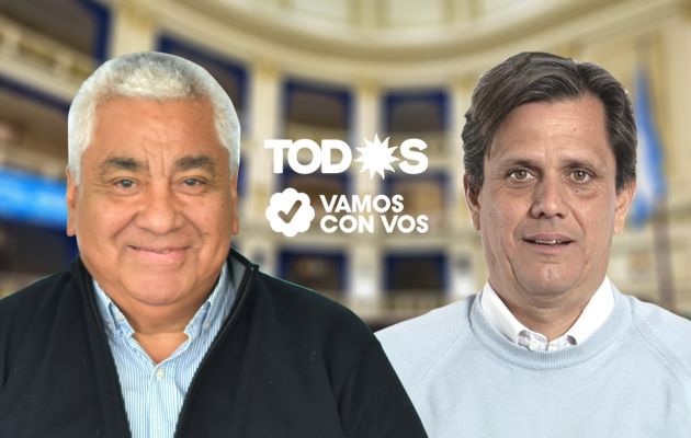 Cecilio Salazar y Fernando Nouet, del Frente de Todos y Vamos con Vos, respectivamente, en carrera para convertirse en diputados. Foto: Visión Regional