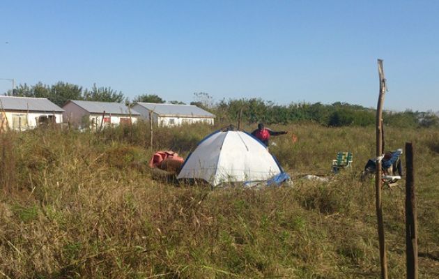 Predio usurpado en Río Tala. Foto: Visión Regional