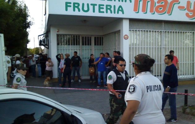 La escena del crimen al momento del hallazgo del cuerpo. Foto: La Radio Ramallo