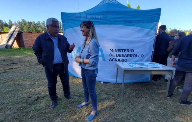 La ministra de Gobierno Cristina Álvarez Rodríguez en San Pedro, por primera vez desde que asumió en el cargo.