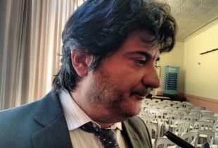 Fiscal Marcelo Manso tras la charla. Foto: Visión Regional