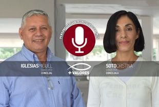 Los/as pastores/as Miguel Iglesias y Cristina Soto, de Más Valores.