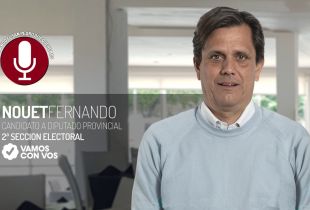 Fernando Nouet, candidato a diputado provincial de Vamos con Vos.