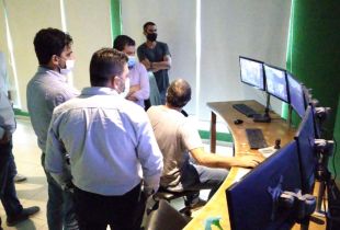 Recorrida por el centro de Monitoreo de San Pedro.