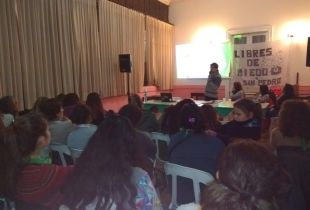 La actividad este viernes, organizada por Libres de Miedo. Foto: Visión Regional