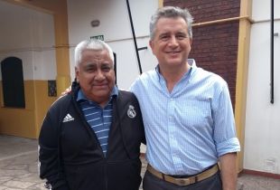 Cecilio Salazar junto al Ministro de Agroindustria Miguel Etchevehere. Foto: Visión Regional