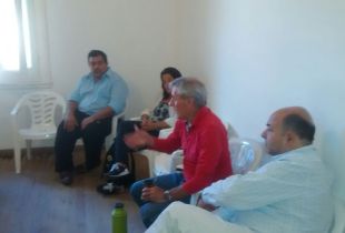Autoridades del CM junto a gremios