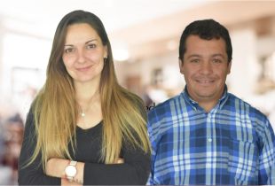 Verónica González junto a Facundo Gelabert.