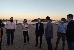 El ministro de Transporte de la Nación Mario Meoni es el tercer ministro nacional que llega a San Pedro en 11 meses. Foto Visión Regional
