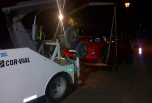 Uno de los vehículos retenidos en los operativos de tránsito de este viernes.